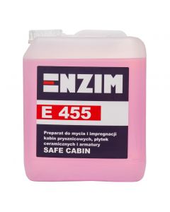 ENZIM SAFE CABIN  5L PREPARAT DO MYCIA I IMPREGNACJI KABIN PRYSZNICOWYCH, SANITARIATÓW E455