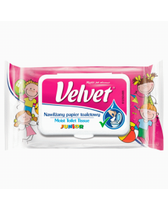 Velvet JUNIOR Nawilżany papier toaletowy 42 sztuki