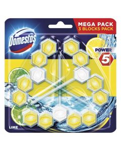 DOMESTOS WC KOSZYK 55G*3 P5 LIME 3 PACK