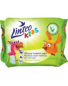 Linteo Kids Nawilżany papier toaletowy 50 sztuk