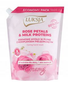 Luksja  Mydło w płynie creamy rose petals & milk proteins 1500 ml