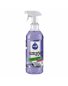 MILL clean UMYJE – płyn do mycia szyb, luster, glazury – maciejka  1,22L