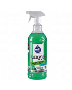 MILL clean UMYJE – płyn do mycia szyb, luster, glazury – konwalia 1,22 l