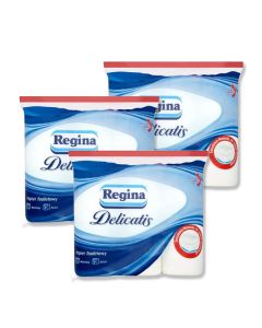 Zestaw Regina Delicatis 3x Papier toaletowy 4 warstwy