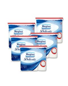 Zestaw Regina Delicatis 5x Papier toaletowy 4 warstwy