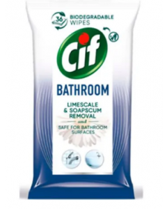 CIF 36SZT CHUSTECZKI CZYSZCZĄCE DO ŁAZIENKI BIODEGRADABLE CLEANING WIPES BATHROOM