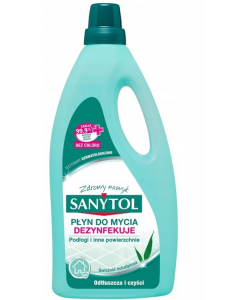 Sanytol Płyn dezynfekujący i czyszczący podłogi i inne powierzchnie zapach eukaliptusa 1 l