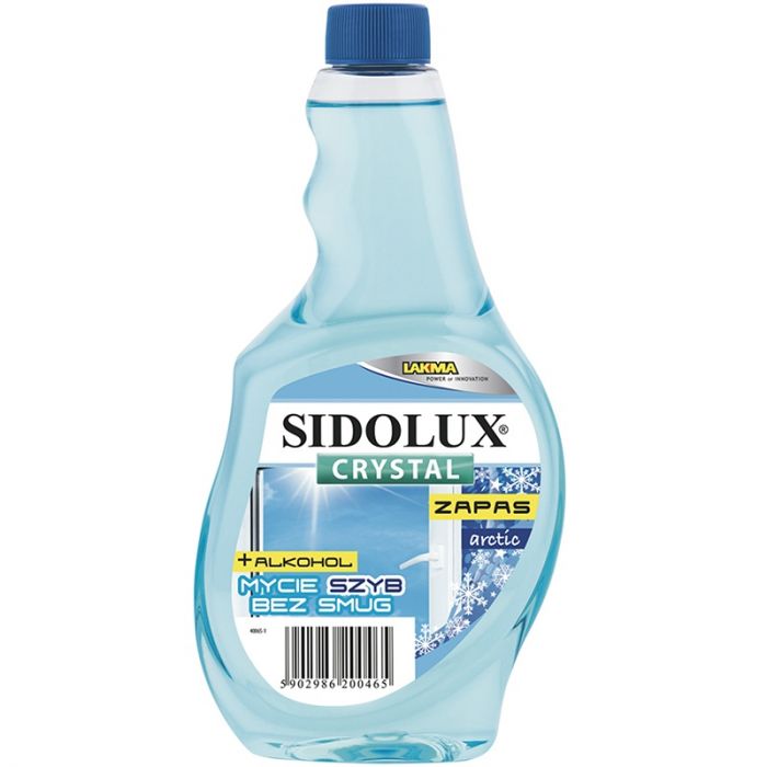 SIDOLUX  CRYSTAL PŁYN DO SZYB 500ML ZAPAS ARCTIC