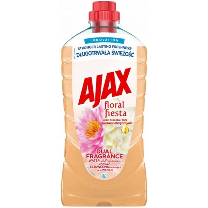 AJAX Floral Fiesta Dual Fragrance płyn uniwersalny Lilia wodna & Wanilia 1l