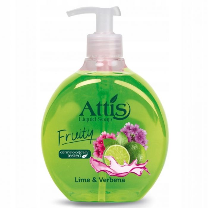 ATTIS  FRUIT  LIME & VERBENA 500  ML  MYDŁO W PŁYNIE Z POMPKĄ