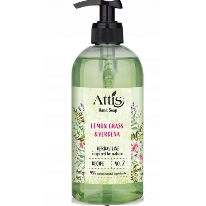 ATTIS HERBAL 500ML LEMON GRASS&VERBENA  MYDŁO Z POMPKĄ