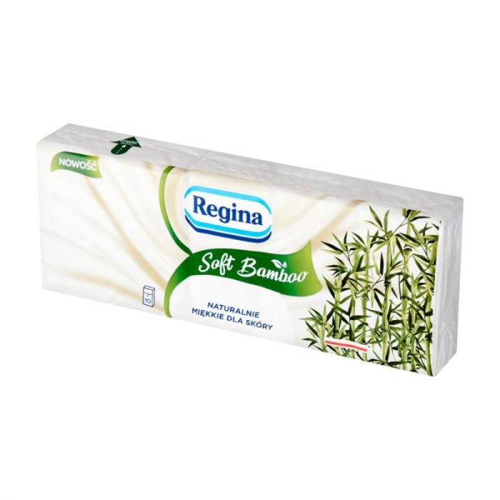 Regina Soft Bamboo (10x9 sztuk) Chusteczki higieniczne czterowarstwowe