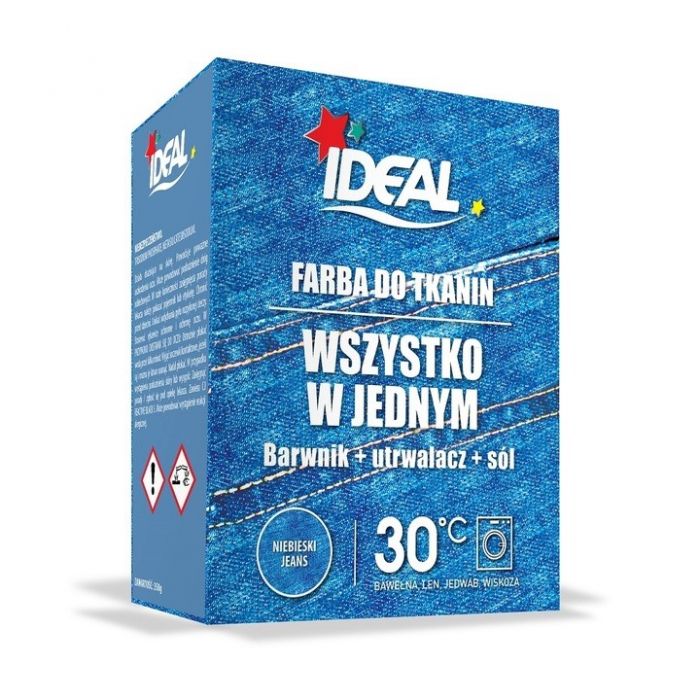 IDEAL FARBA DO TKANIN MAXI JEANS   350G ALL IN ONE