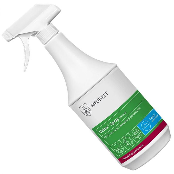 MEDI SPRAY 1L NEUTRAL Płyn do szybkiej dezynfekcji  VELOX SPRAY  NEUTRAL 1L