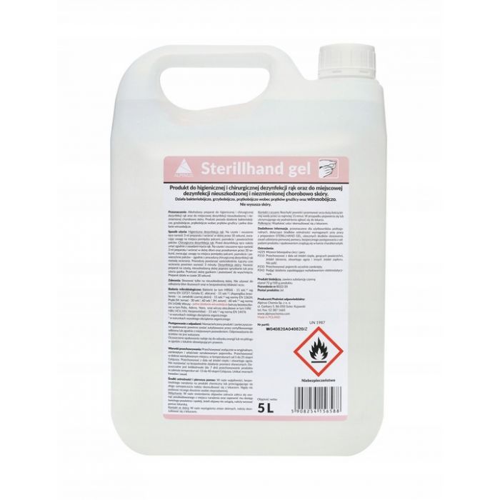 STERILLHAND 5L GEL DO DEZYNFEKCJI RĄK