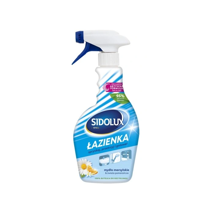 SIDOLUX  SPRAY DO CZYSZCZENIA 500ML ŁAZIENKA MARSYLSKIE MYDŁO&SWIEŻA POMARAŃCZA